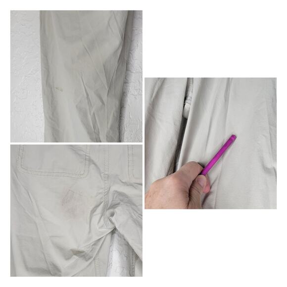 Outdoor Research Ferrosi Pants Womens Size 4 Beige Hiking Climbing UPF 50+ FLAWS - Picture 4 of 12